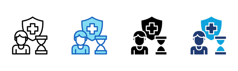 Term Life icon Multi Style Vector Illustration