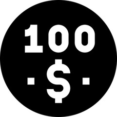 One Hundred Dollar Bill Icon