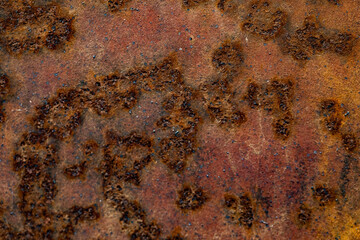 Empty Rusty metal texture or background. Industrial iron surface. Abstract factory color.