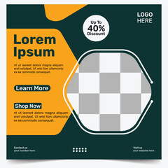 editable creative template for social media post