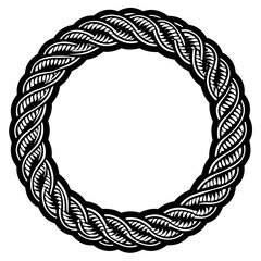 round frame made of rope