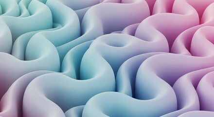 Obraz premium Soft Gradient Wave Background - Abstract Fluid Texture