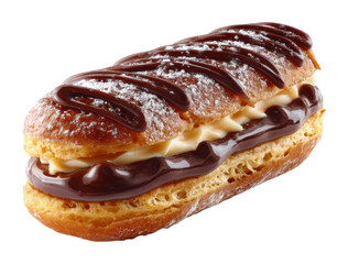 Delicious chocolate eclair dessert bakery food sweet treats