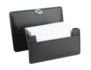 Business Card Holder with Visible Cards – Professional PNG Transparent Background