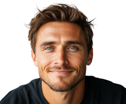 Portrait of smiling man happiness