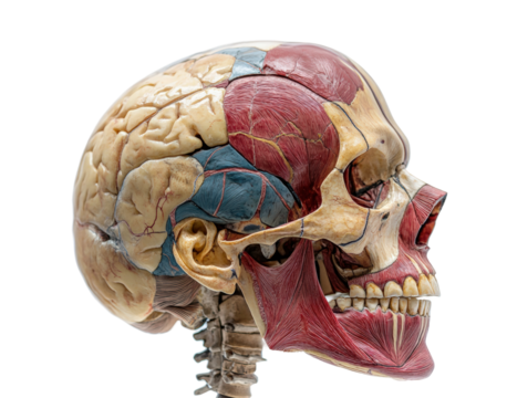 Exploring human skull and brain models in a laboratory educational