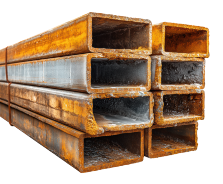 Industrial steel beams warehouse product rustic construction