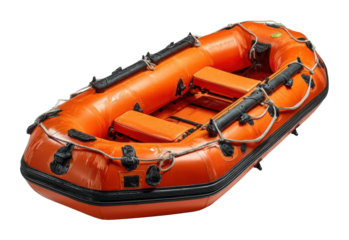 Rescue mission inflatable boat waterway safety equipment