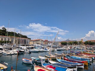 Obraz premium Boats in Port Lympia, Nice - July 2025