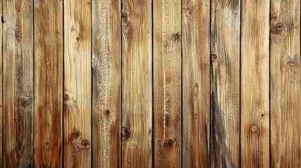 Fototapeta premium A wooden fence with weathered boards and a rustic appearance.