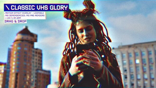 Classic VHS Glory Procedural Motion Effect: VHS, VCR, Retro CRT, Old TV Filter