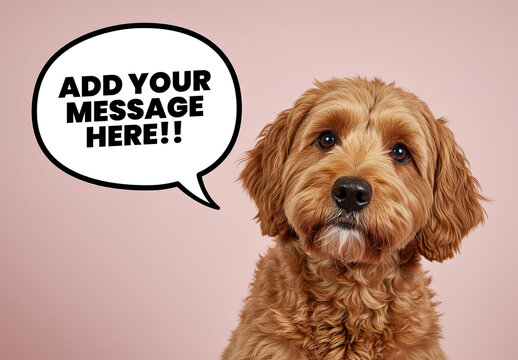 Dog Bubble Talking Message