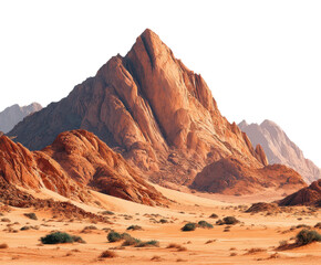 Fototapeta premium Majestic mountain climbing adventure desert landscape exploration nature view