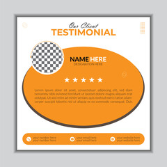 Best Testimonial Mockup Design Template.