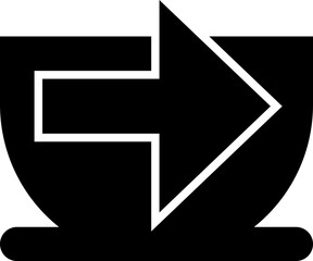 arrow right filled