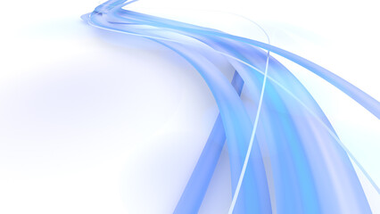 青い曲線のアブストラクト背景