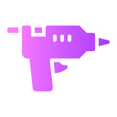 hot glue gun gradient icon