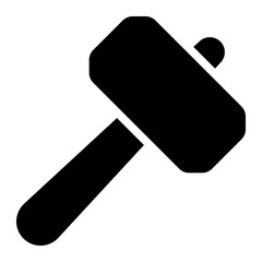 hammer glyph icon