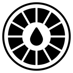 Fototapeta premium color palette glyph icon