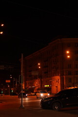 Fototapeta premium night city street