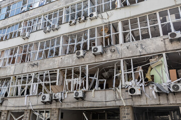 Devastation and destruction in Kyiv following recent air strikes