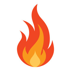 Fire flame icon vector design symbol.