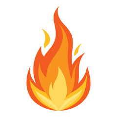 Fire flame icon vector design symbol.