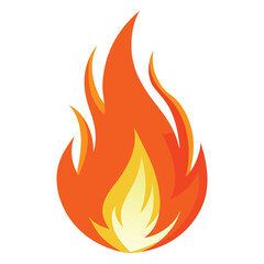 Fire flame icon vector design symbol.