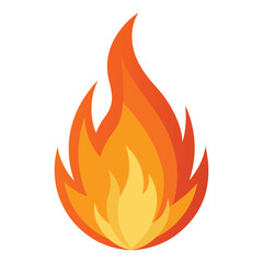 Fire flame icon vector design symbol.