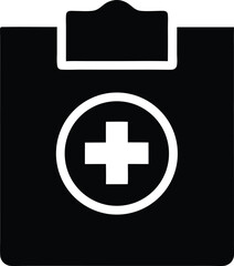 Obraz premium medical first aid kit, black and white, minimalist, iconic, simple, clean, essential, necessary, graphic design, vector illustration 