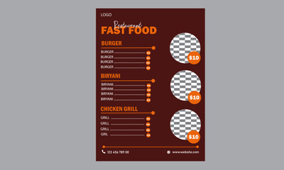 Corporate minimal food business design template