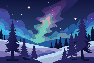 winter forest landscape