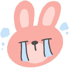 표정 가득 귀여운 토끼 캐릭터 스티커 © 주영 박