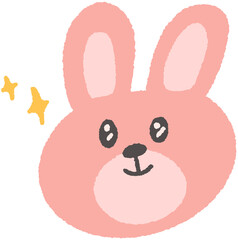 표정 가득 귀여운 토끼 캐릭터 스티커 © 주영 박