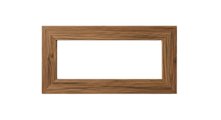 Square Wooden Frame Rustic Design