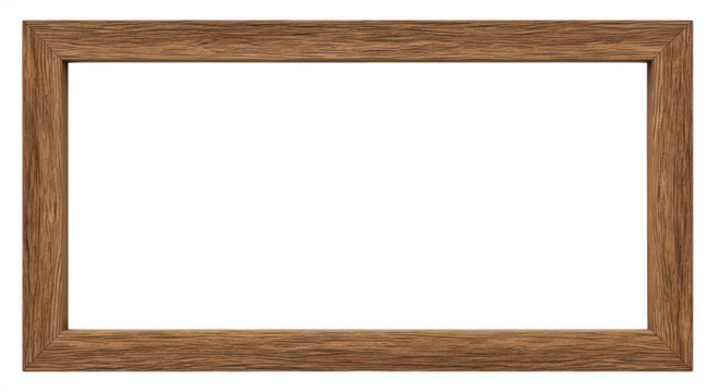 Rustic Wooden Frame Empty Mockup
