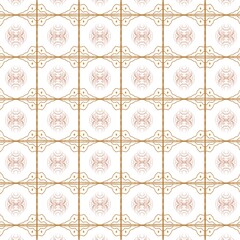 Elegant ornate damask wallpaper with intricate geometric floral motifs