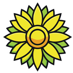 design logo icon  illustration vector  flower