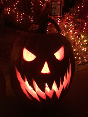 jack o lantern on Halloween 