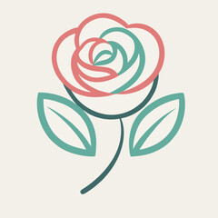 design logo icon  illustration vector  flower