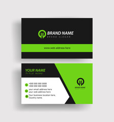 Vector business card template ideal for corporate branding, agency identity, and consultants.