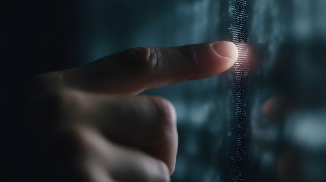 Hand unlocking encrypted user interface with flick gesture