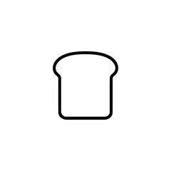 Monochrome Bread Slice Icon