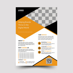 Professional business flyer, perfect for marketing campaigns, client presentations, or promotional distributions.