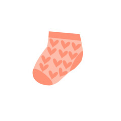 Illustration of baby socks with various patterns and colors. Flat design illustration of baby socks. Illustration of baby socks. Illustration of baby clothes
