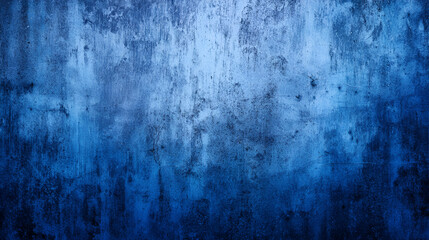 Obraz premium Bluetoned wall with rough texture uneven color distribution and patches