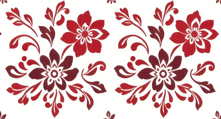 Obraz premium floral surface design, floral textile vector, seamless botanical design, fabric pattern vector, decorative flower pattern, flower textile art, seamless floral wallpaper, floral ornament pattern, flora