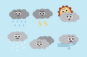 귀여운 날씨 아이콘