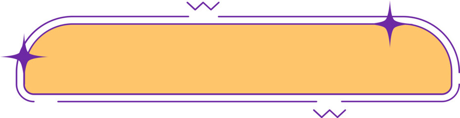 Obraz premium Yellow and Purple Sticker Label