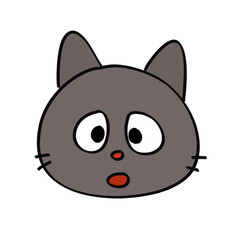 black cat cartoon